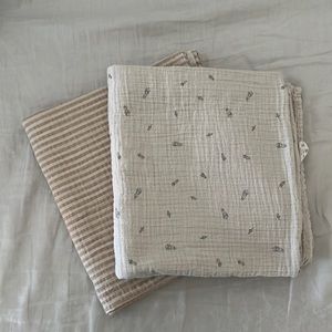 mushie Muslin Baby Swaddle Blanket | 100% Organic Cotton